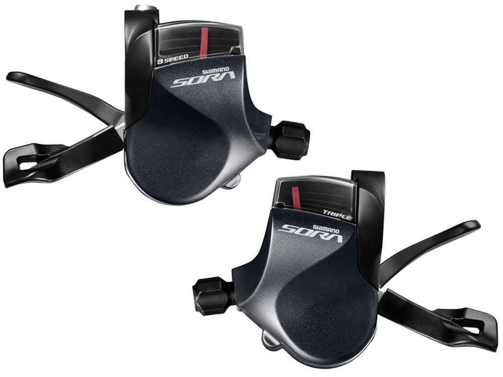 Shimano Sora R3000 Triple Flat Bar Shift Lever - Compatible with Road & Hybrid Bikes - Smooth Gear Shifting for Commuting & Urban Cycling