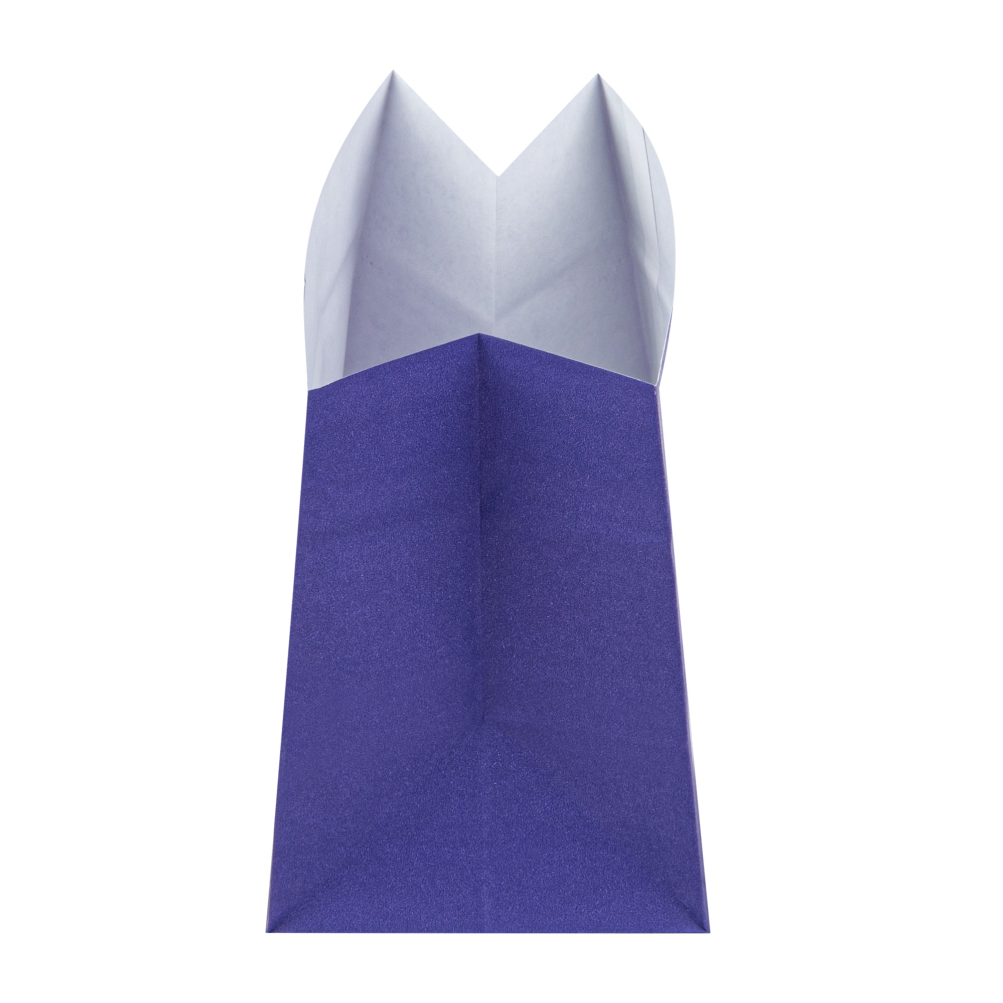 Purple Paper Snack Bags - 4.25 x 2.5 x 3.75 Inches Large Size - 100 Count Box - Perfect for Parties, Picnics & School Lunches