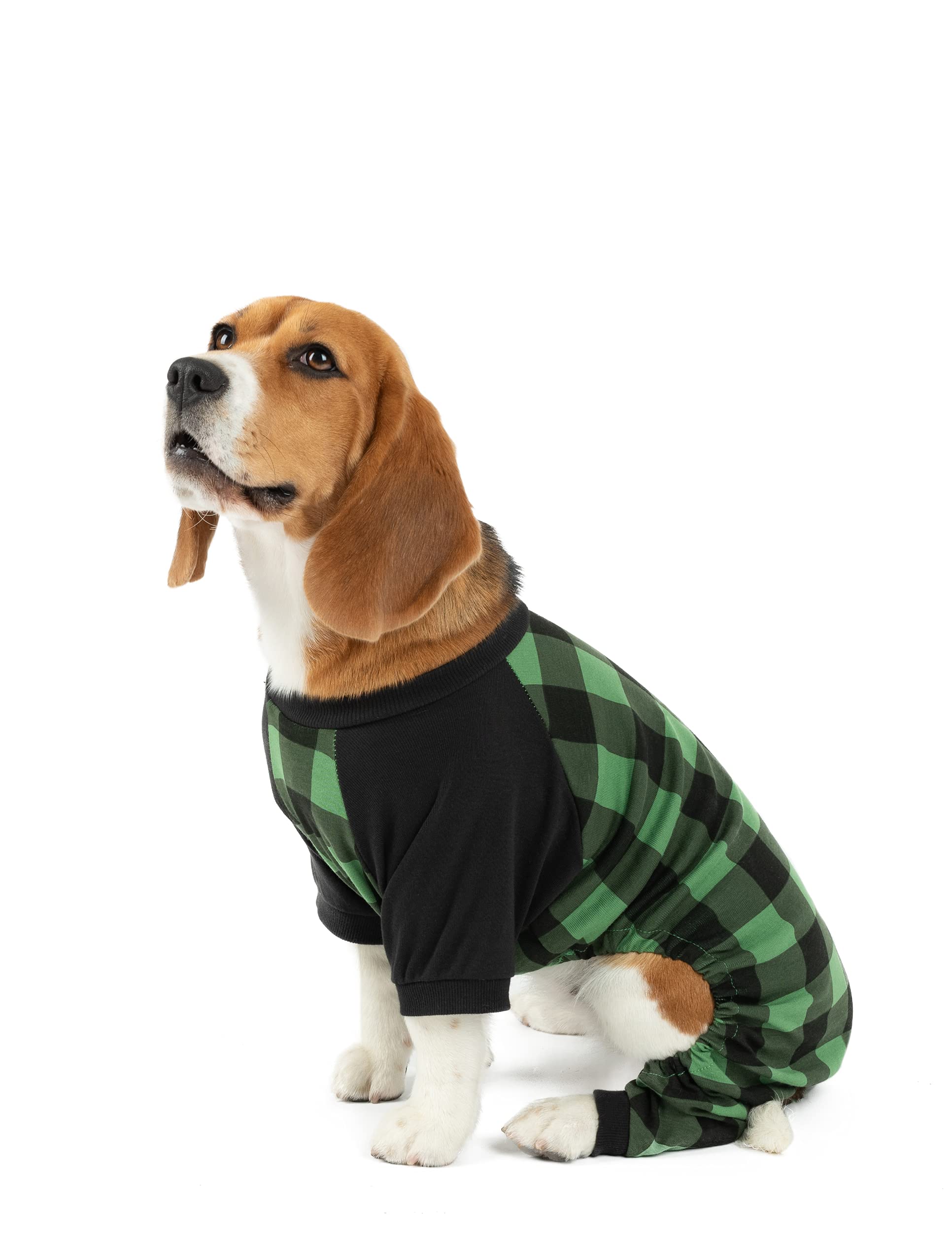 Leveret Christmas Dog Pajamas - 100% Cotton Matching Holiday Pjs for Small to XX-Large Dogs | Cozy Winter Outfit for Family Photos & Festive Pet Parties