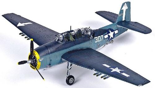 1/48 Scale TBM-3 Avenger Model Kit - USS Bunker Hill WWII Aircraft - Detailed Plastic Model for Collectors & Hobbyists - Perfect for Display, Military History Enthusiasts & Scale Model Building Projects