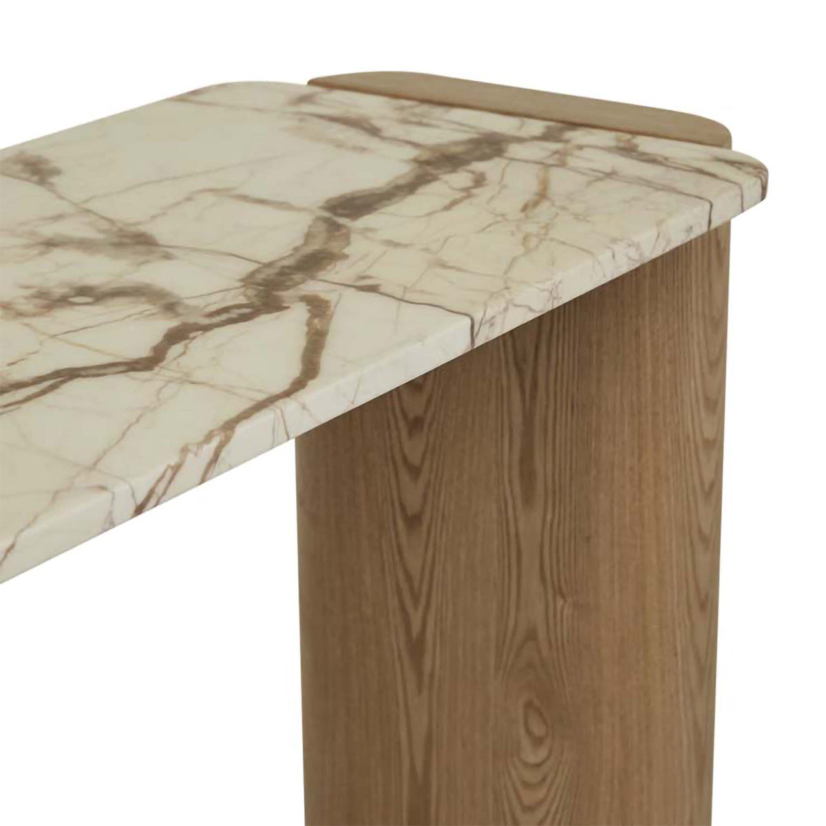 Floyd Marble Shelf Console Table - Modern Entryway Table with Floating Shelf for Hallway, Living Room & Bedroom Decor | Sturdy & Stylish Design for Small Spaces