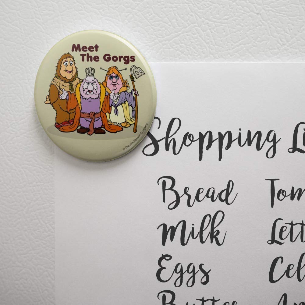 Meet the Gorgs Fraggle Rock Kitchen Refrigerator Locker Button Magnet - Fun Collectible for Fans, Perfect for Fridge Decor & Memorabilia Display