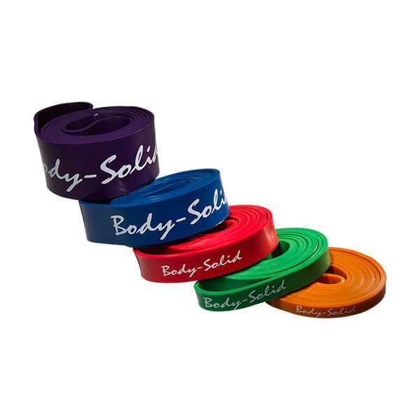Body Solid Power Resistance Bands - Premium Exercise Bands for Home Gym, Strength Training & Physical Therapy - Ideal for Workouts, Yoga & Rehabilitation