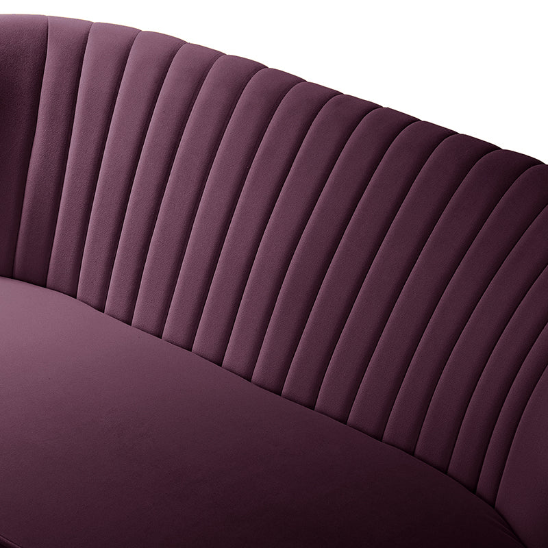 Bariana Velvet Loveseat - Soft & Luxurious Small Couch for Living Room, Bedroom, or Office - Perfect for Cozy Seating & Home Decor