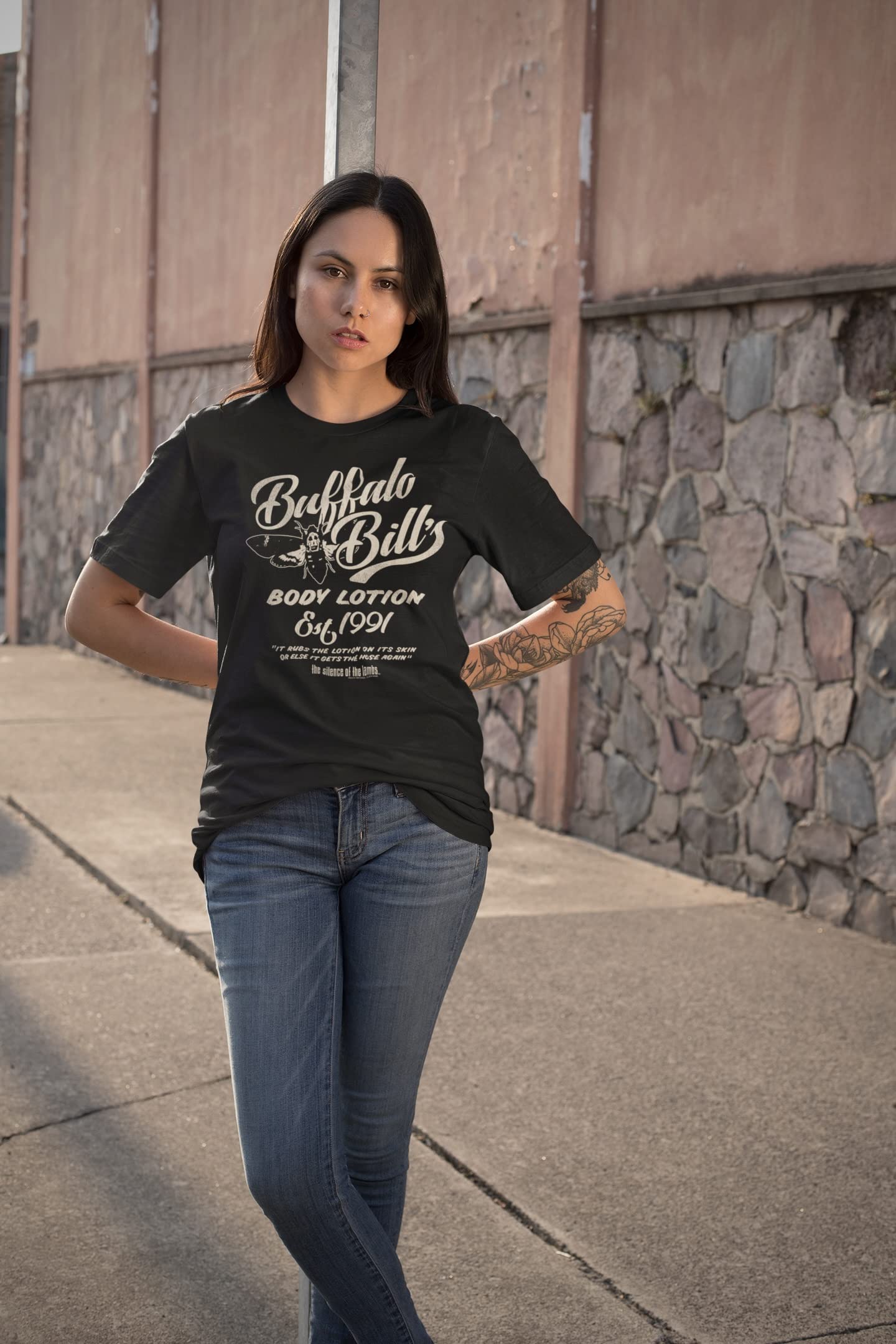 Silence of The Lambs Horror Movie Fan T-Shirt - Black Adult Graphic Tee for Halloween, Cosplay & Horror Film Lovers