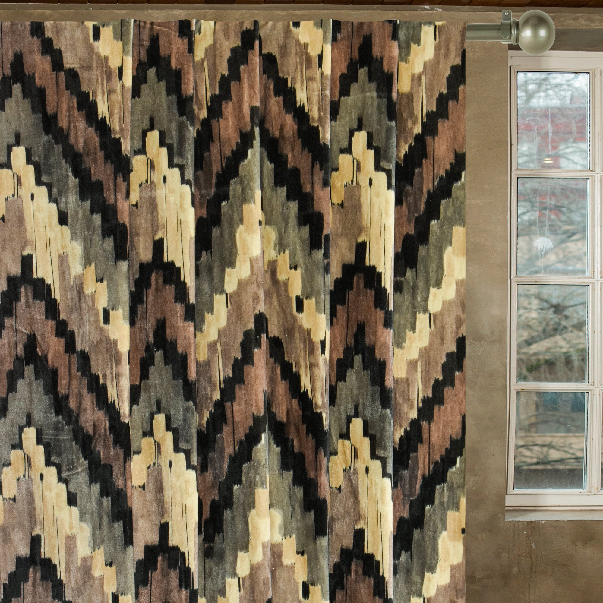 Luxury Beige and Brown Velvet Fabric by the Yard - Soft Upholstery Material for Sofas, Curtains, and DIY Home Decor Projects