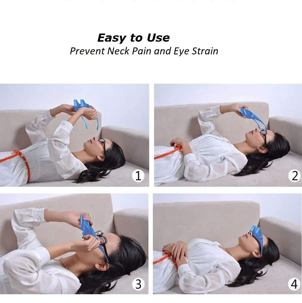 90 Degree Prism Glasses for Reading & Watching TV in Bed or Sofa - Horizontal Lazy Eyeglasses for Myopia & Presbyopia Relief - Unisex Comfortable Prism Spectacles (Perfect for Relaxing, Reading Books, Watching Movies While Lying Down)