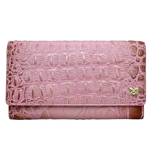 Croc Embossed Blush Gold