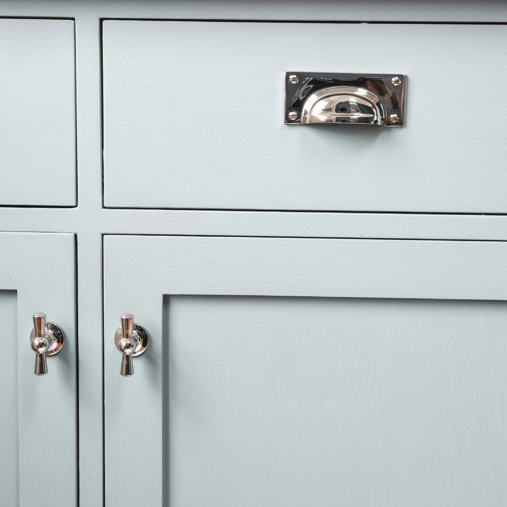 Polished Nickel Cabinet Drawer Pulls - Elegant Hooded Handles for Kitchen & Bathroom Cabinets - Perfect for Modern Home Decor