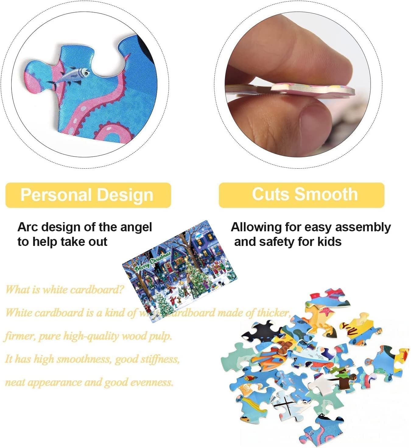 FunBlast Christmas Jigsaw Puzzle for Kids Ages 5+ | 30X22 cm Educational Toy | Holiday Family Game & Gift Idea for Boys Girls | Perfect for Christmas Parties, Indoor Activities & Brain Development