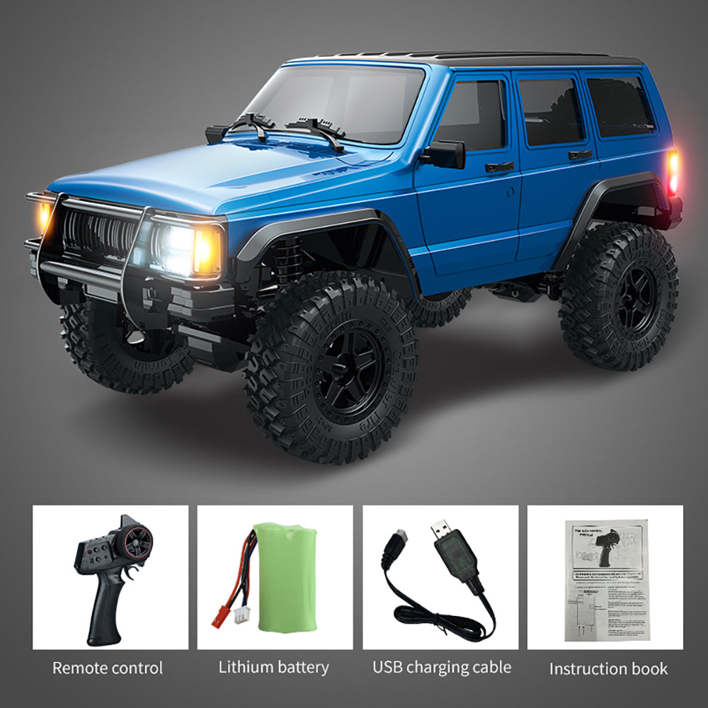 JJRC C8809 1/18 Scale 4WD RC Rock Crawler - Off Road Remote Control Truck Jeep Cherokee - Perfect for Outdoor Adventures, Backyard Crawling & Off-Road Racing
