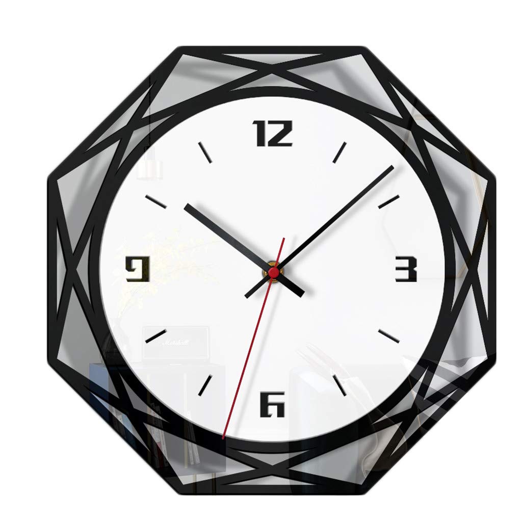 Nordic Style Silent Wall Clock - Transparent Acrylic Modern Home Decor for Living Room, Bedroom & Office | Battery Operated, No Ticking Sound