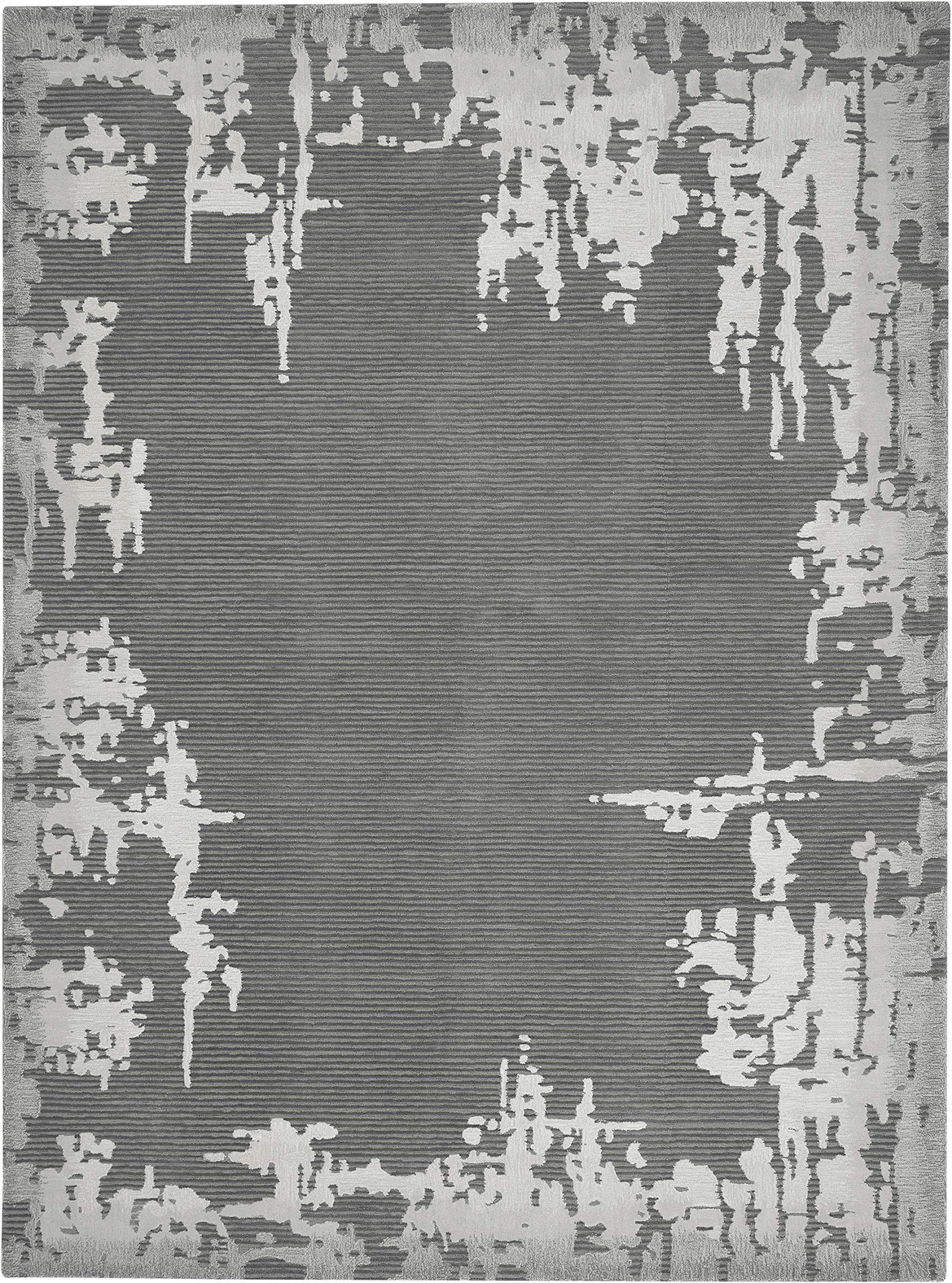 Nourison Symmetry Distressed Grey/Beige 8'6