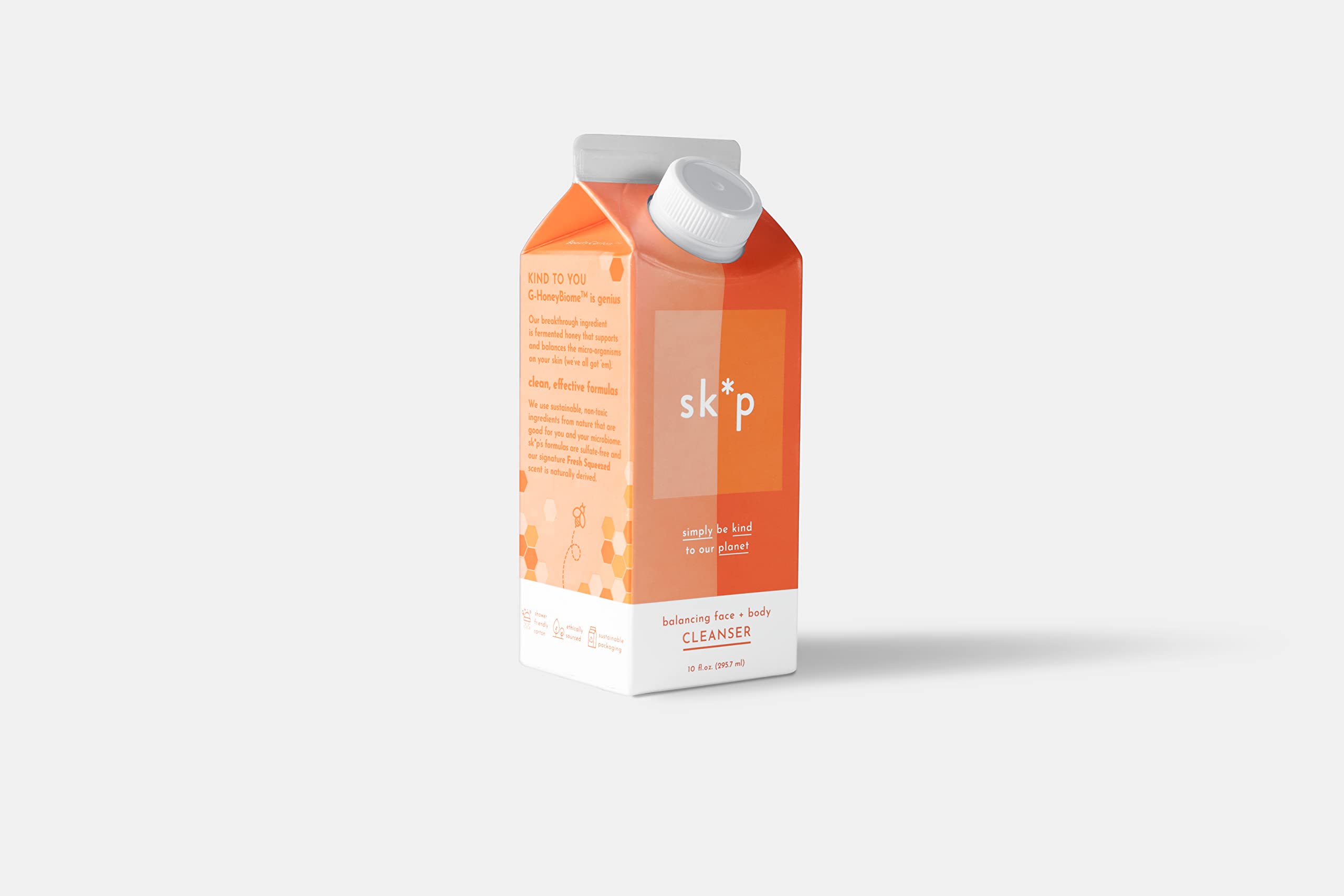 Gentle Microbiome Balancing Face & Body Cleanser | Clean Ingredients, Cruelty-Free, Recyclable Packaging | Daily Skincare & Shower Use for All Skin Types