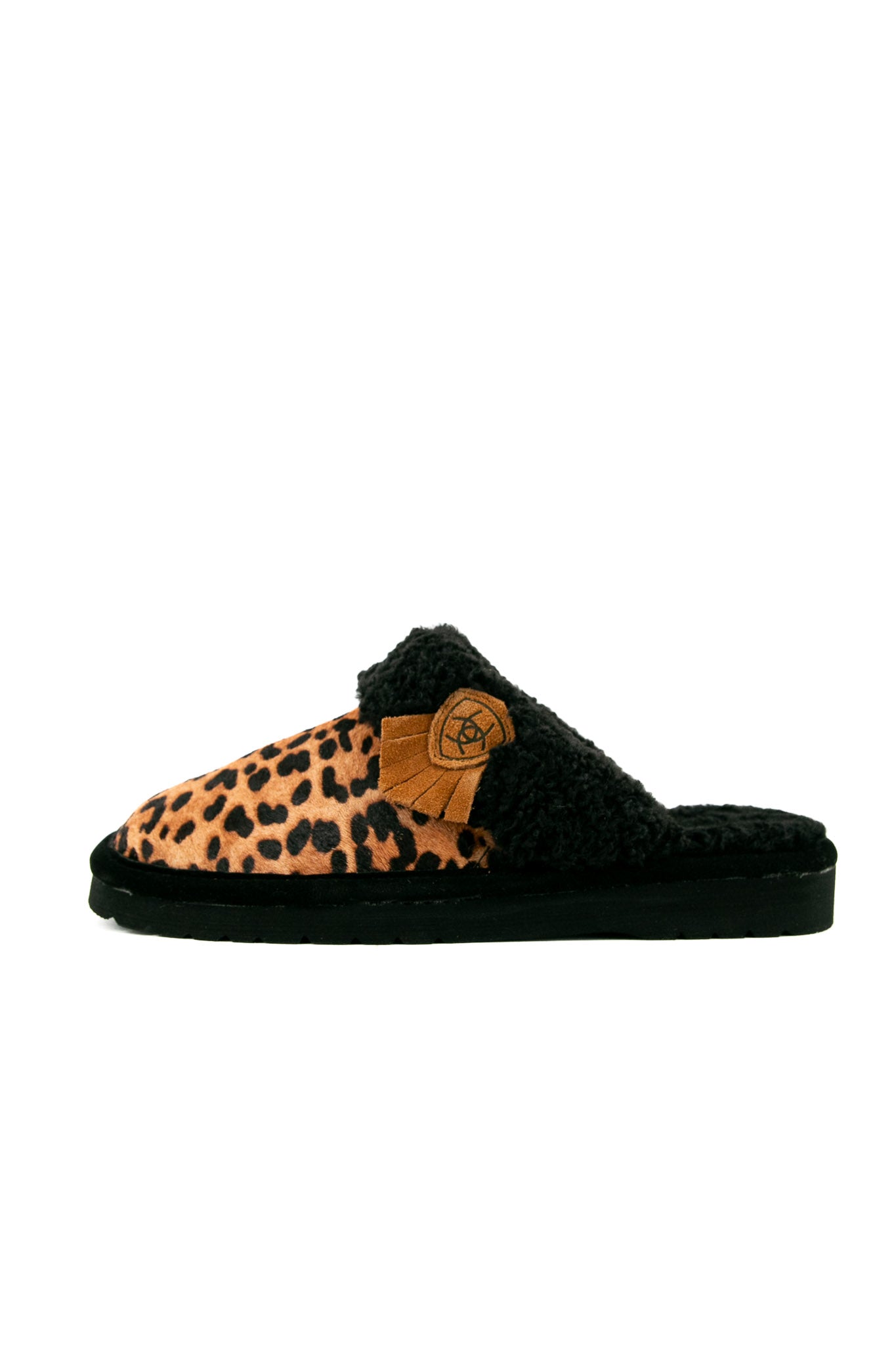 Ariat Women's Leopard Print Slippers - Cozy House Shoes for Indoor Comfort & Lounge Wear