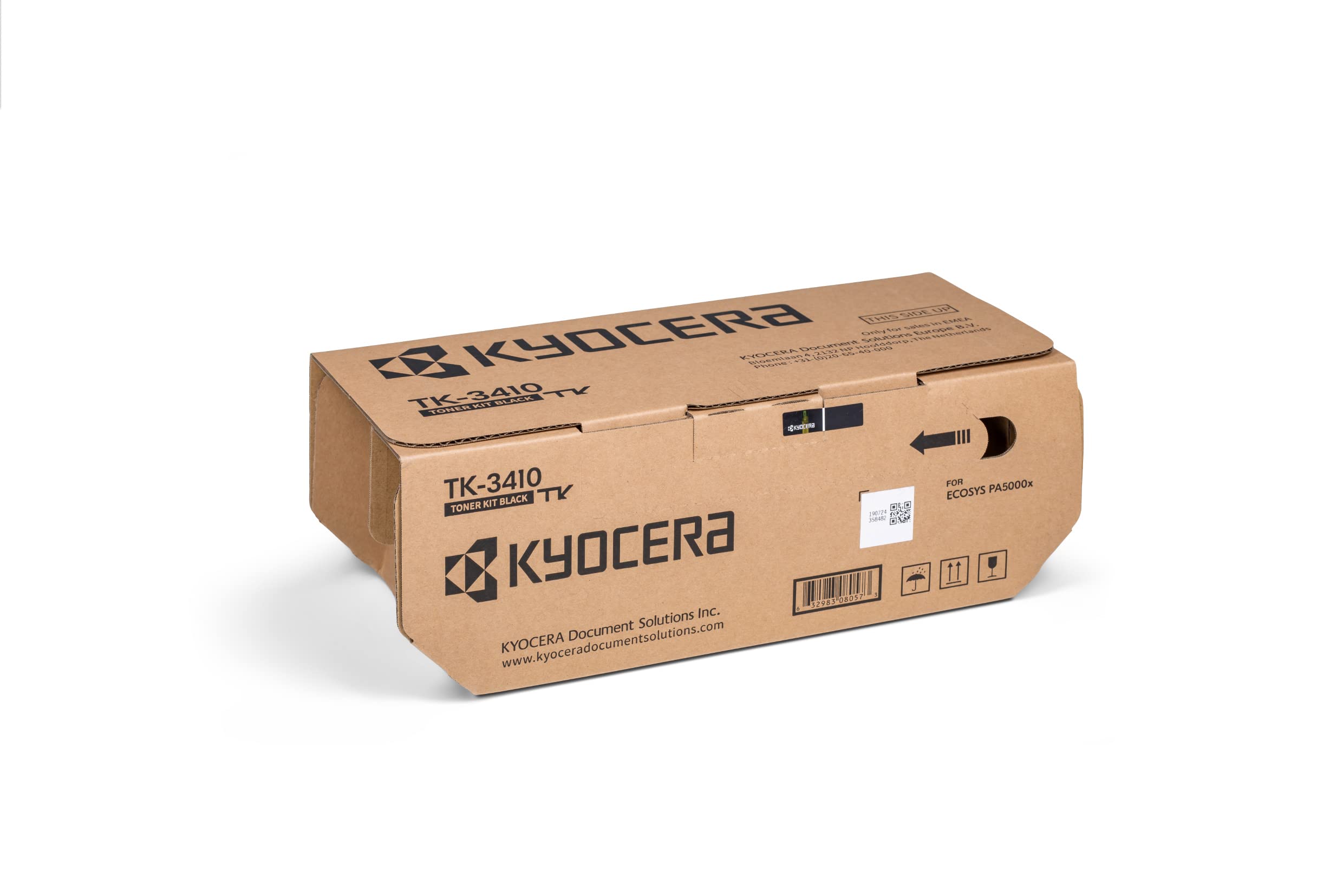 Kyocera TK-3410 Black Toner Cartridge - Compatible with Ecosys PA5000x Printer | High-Yield 15,500 Pages | Ideal for Office & Home Printing Needs