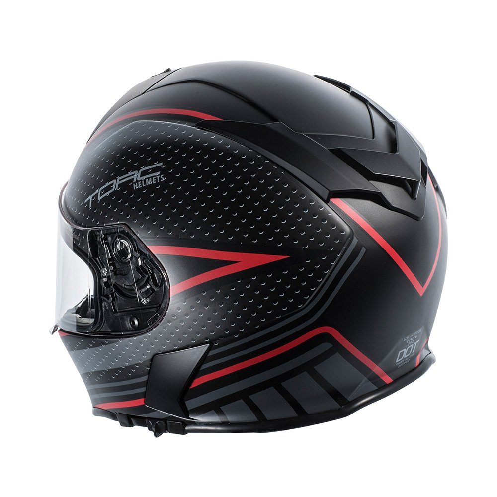TORC Men's Full Face Motorcycle Helmet - DOT Approved for Safety - Lightweight & Comfortable for Long Rides - Perfect for Street Bikes, Cruisers & Racing