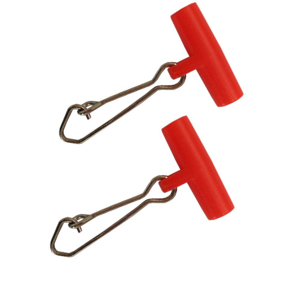 10/25/40pcs High Strength Stainless Steel Fishing Snap Swivel with Double Lock - Fishing Line Slides & Tackle Kit (Red, Size 5#) - Perfect for Freshwater & Saltwater Fishing, Bait Rigging, and Tackle Organization