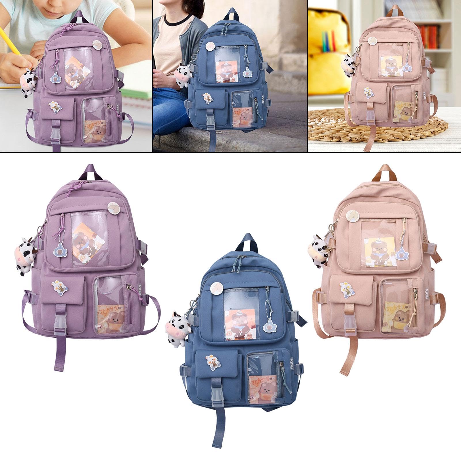 MYADDICTION Women's Backpack - Cute Durable Travel Backpack for Women, Teens & Kids, School Bookbag, Purple | Perfect for School, College, Travel & Daily Use