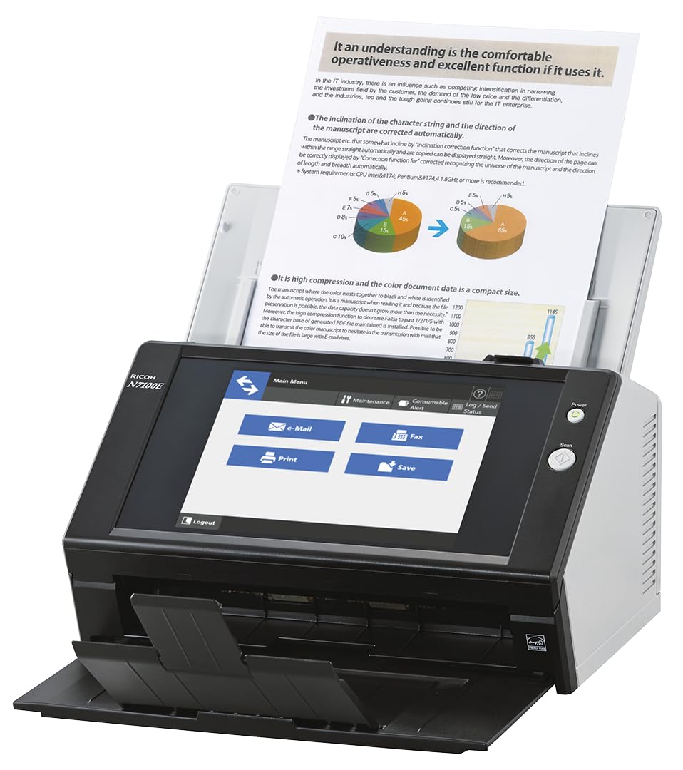 RICOH N7100E High-Speed Network Document Scanner with 10.1