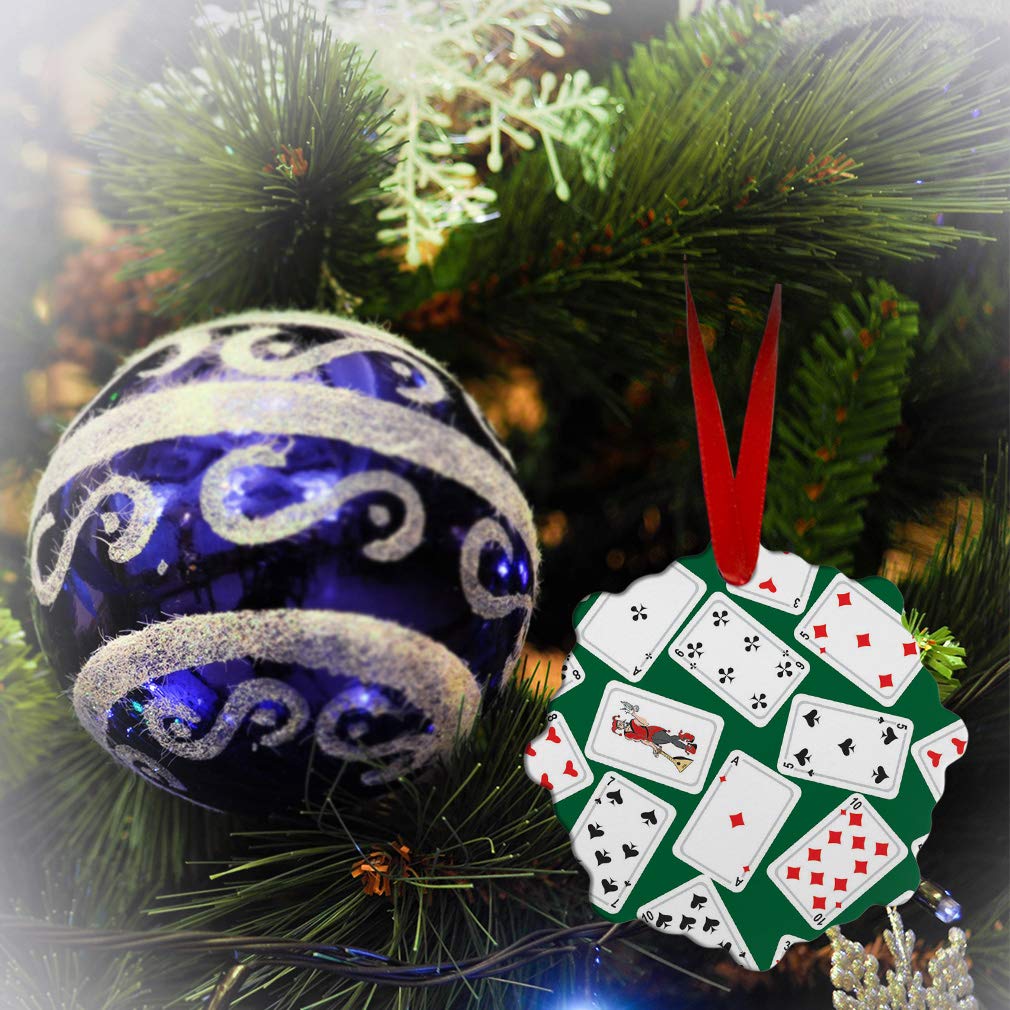 London-Themed Aluminum Christmas Ornament Cards - Seamless Holiday Pattern for Xmas Tree Decorations (1 Size) | Perfect for Holiday Parties, Gift Exchanges & Festive Home Decor