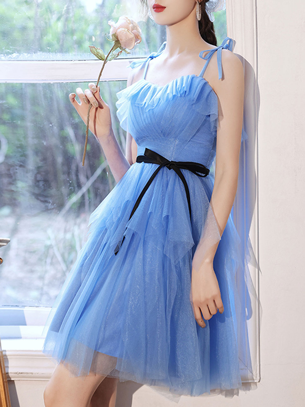 Elegant Mini Blue Prom Dress for Women - Short Homecoming Dresses in Royal Blue - Perfect for School Dances, Parties & Special Occasions