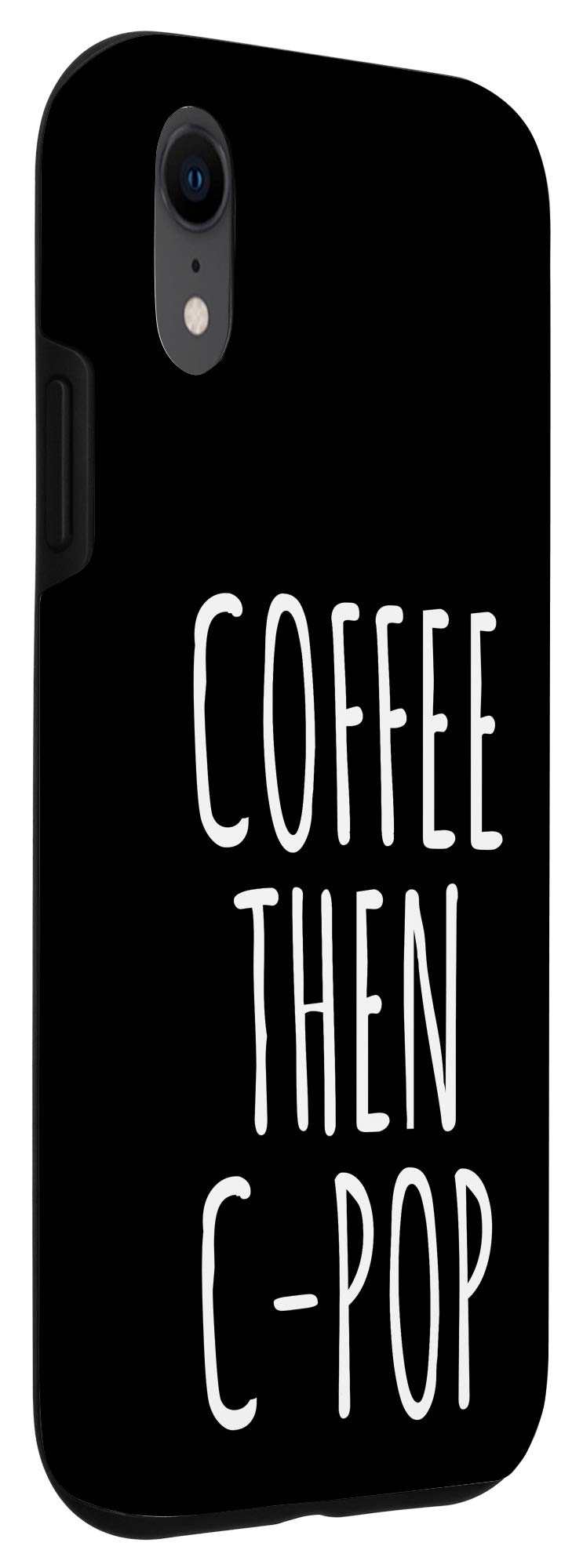 Funny iPhone XR Coffee Lovers Case - C-Pop Music Themed Gag Gift for Coffee Enthusiasts - Perfect for Daily Use, Office Gifts & Music Fans