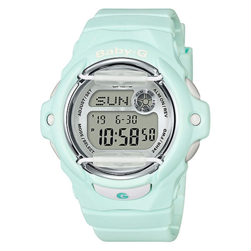 CASIO BABY-G BG-169R-3DR Digital Sport Watch for Women - Blue Resin Strap, Shock Resistant, Water Resistant - Perfect for Running, Swimming & Outdoor Activities