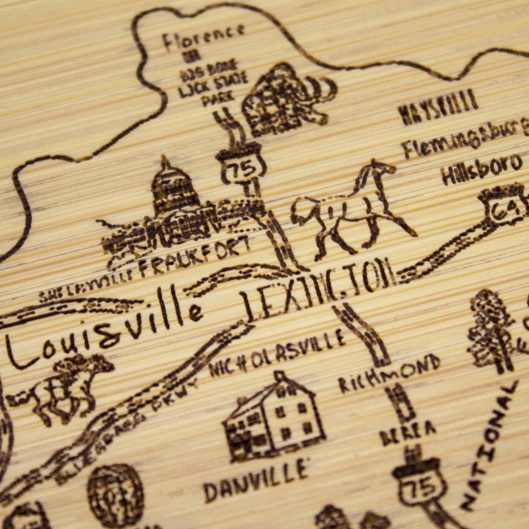 Premium Kentucky Wood Cutting Board - 11