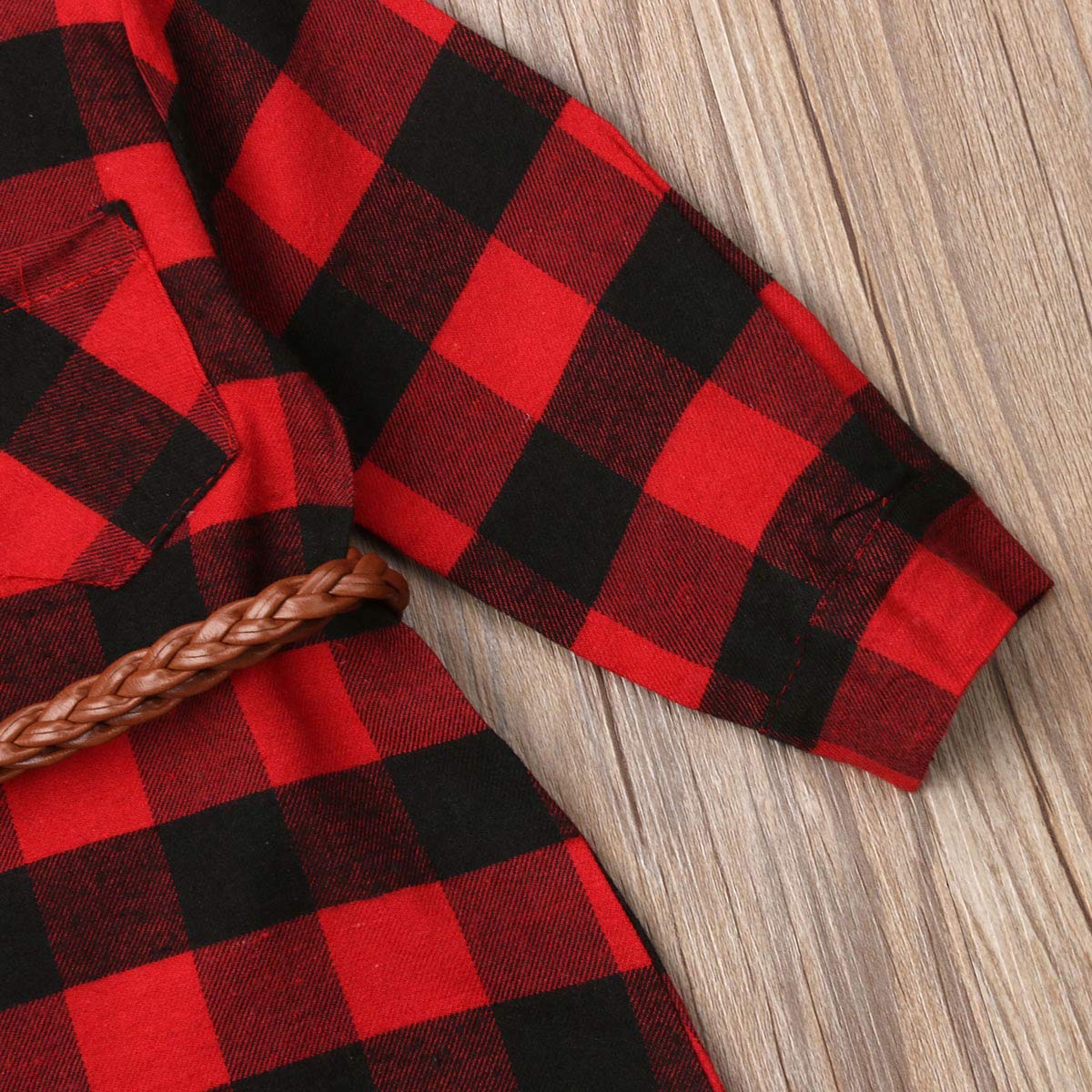 Adorable Toddler Girls Long Sleeve Plaid Party Dress - Princess Wedding Mini Dress with Waistband - Perfect for Birthday Parties, Weddings & Special Occasions