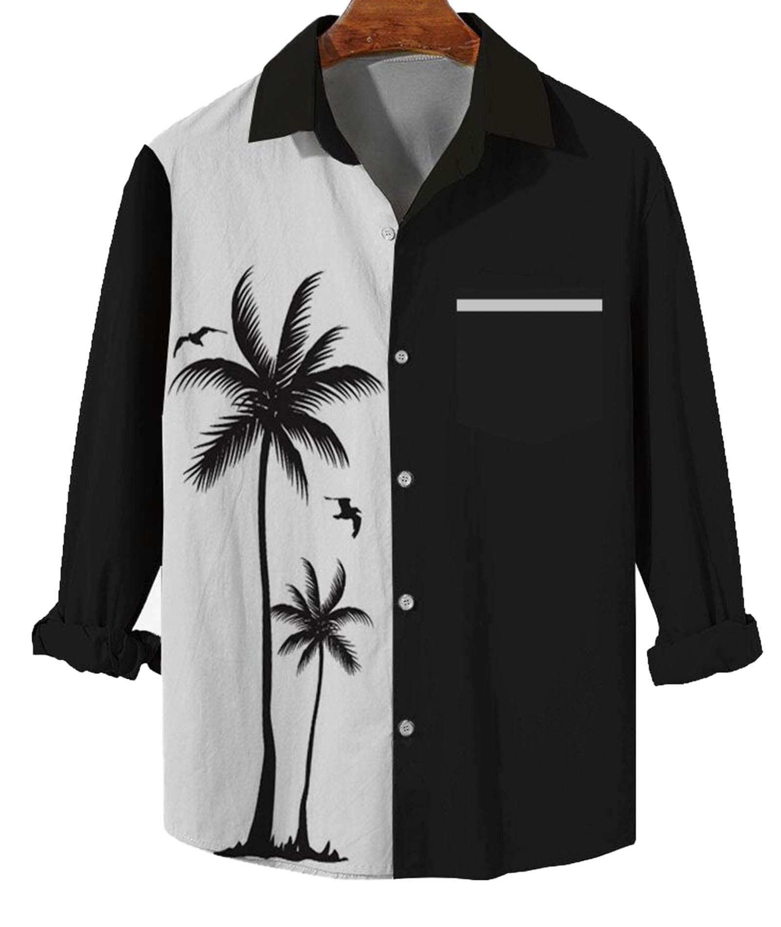 MARZXIN Men's Slim Fit Dress Shirts - Long Sleeve Button Down Formal Shirt for Business, Office & Party Wear | Wrinkle Resistant & Comfortable Oxford Cotton Fabric