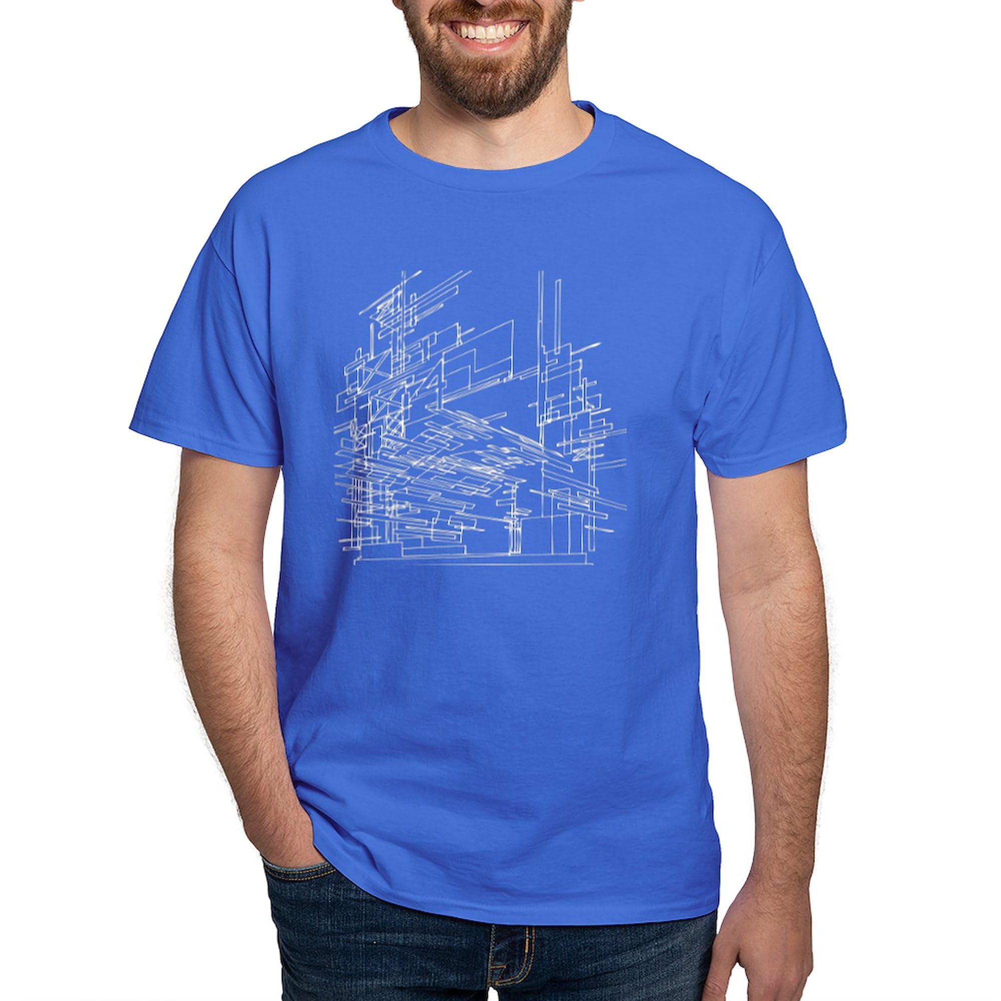 Architecture Art Design Dark T-Shirt for Men | 100% Cotton Classic Graphic Tee | Casual Wear, Street Style & Gift for Design Lovers