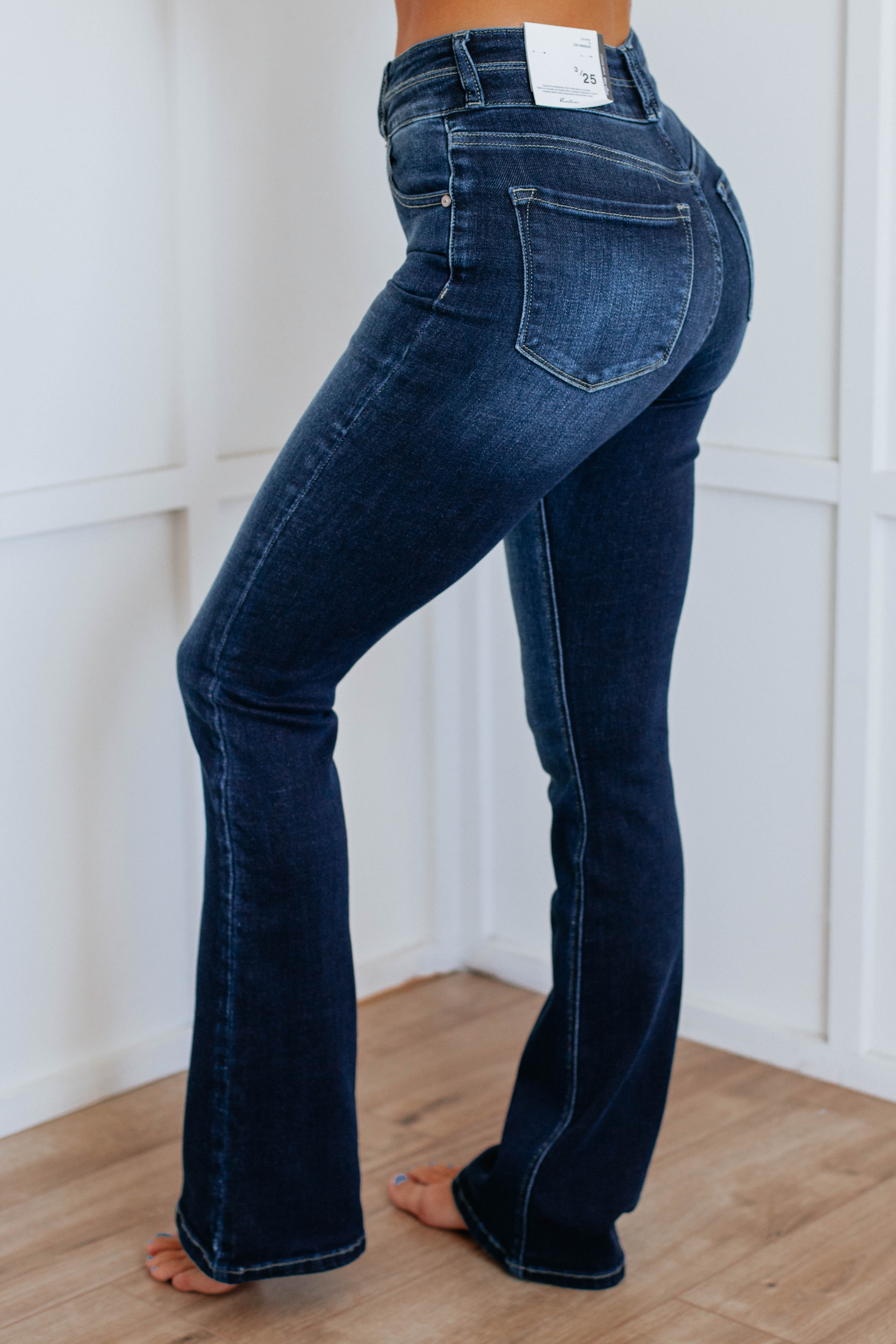 Rylan KanCan High Waist Skinny Jeans for Women - Dark Wash Denim Pants, Stretch Comfort Fit - Perfect for Casual Outfits, Work & Night Out