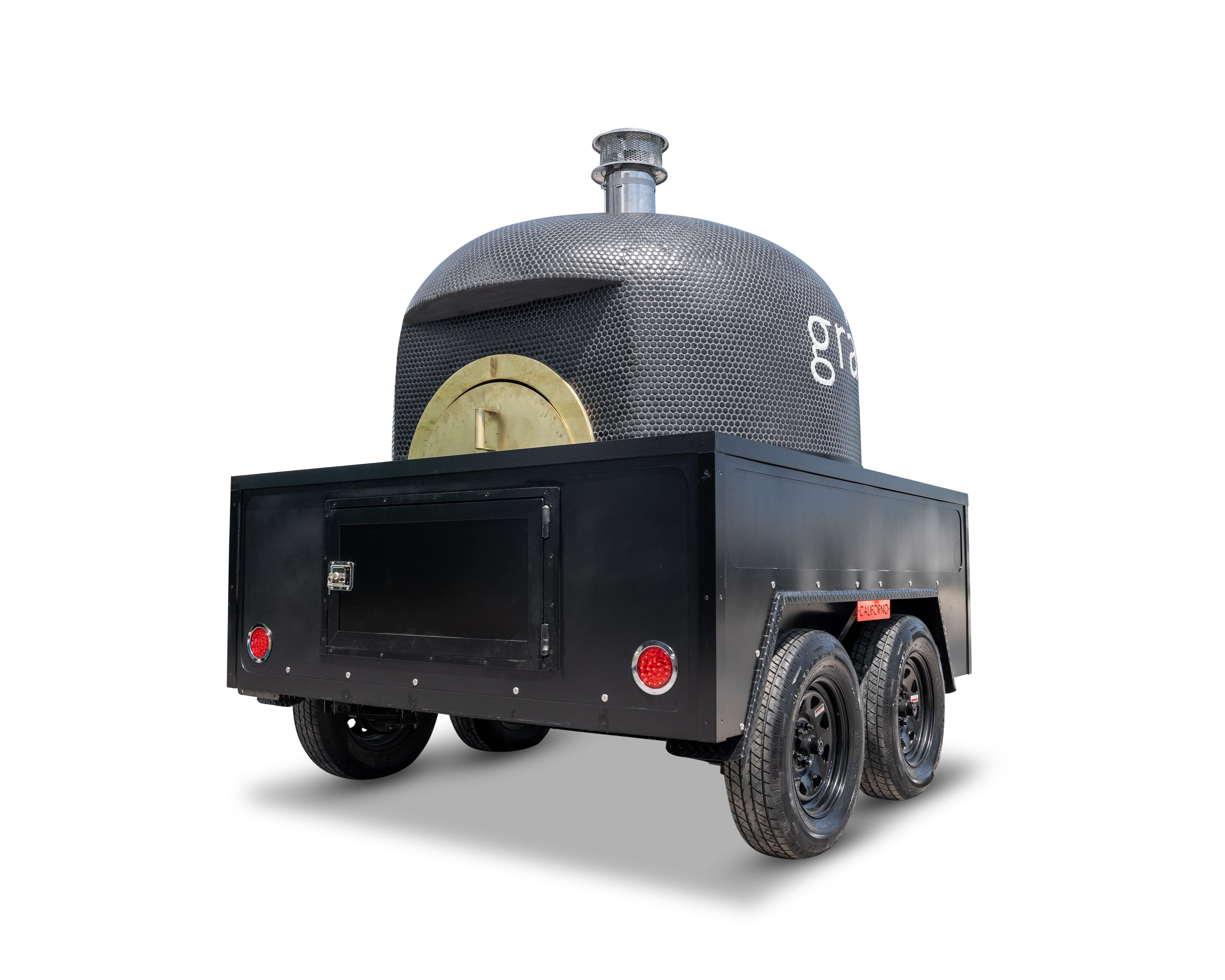 Contempo Pizza Oven Trailer - Portable Wood Fired Pizza Cart for Outdoor Catering, Events & Mobile Pizza Business | Perfect for Parties, Food Trucks & Street Vendors