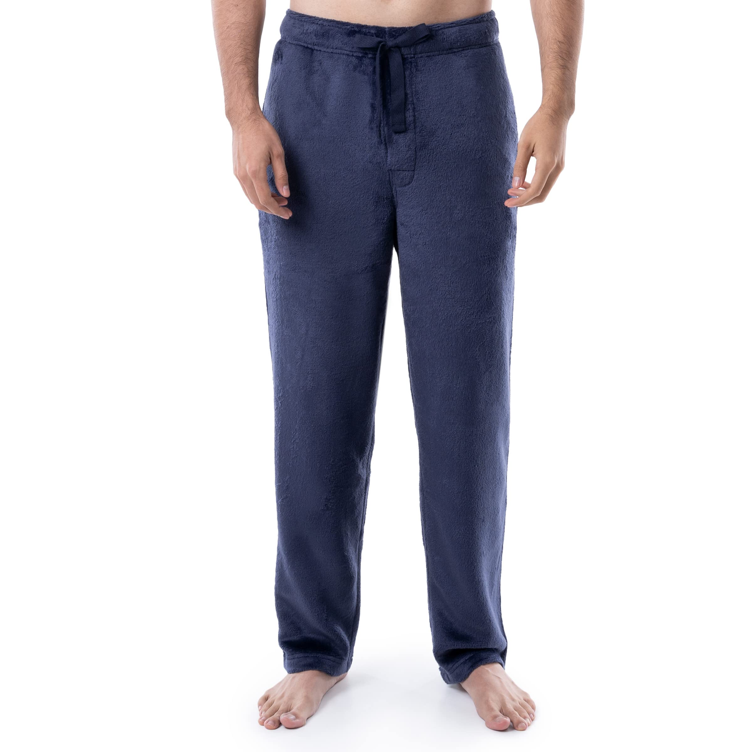 IZOD Men's Soft Fleece Lounge Pants - Comfortable Sleepwear & Relaxing Pajama Bottoms for Home, Travel & Lounging