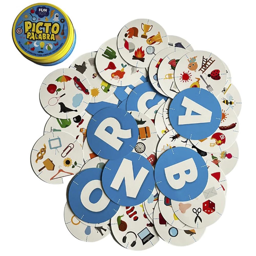 Clever Games PICTO Word Can Table Game - Fun Family Board Game for Parties