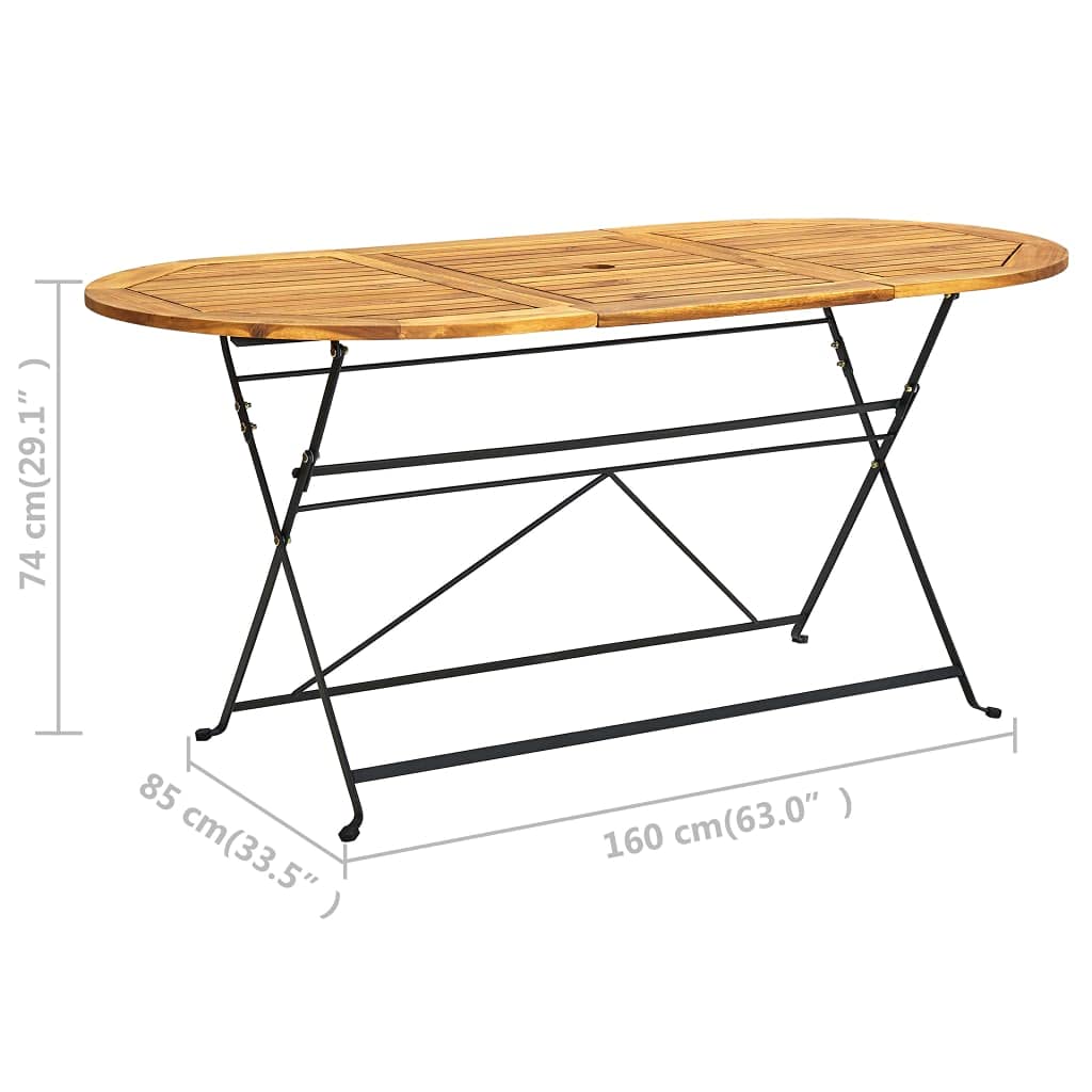 Foldable Outdoor Patio Table - 63