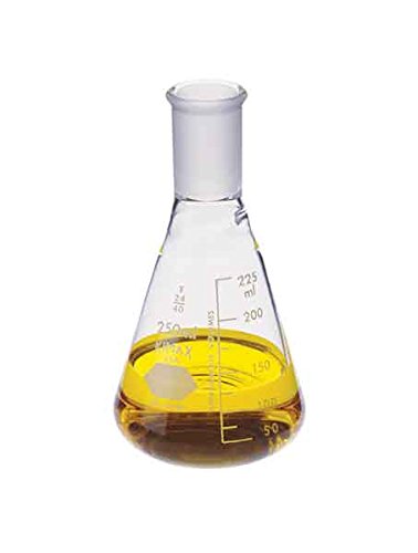 2000ml Narrow Mouth Flask with 24/40 Joint - Laboratory Glassware for Precise Measurements in Chemistry & Science Experiments