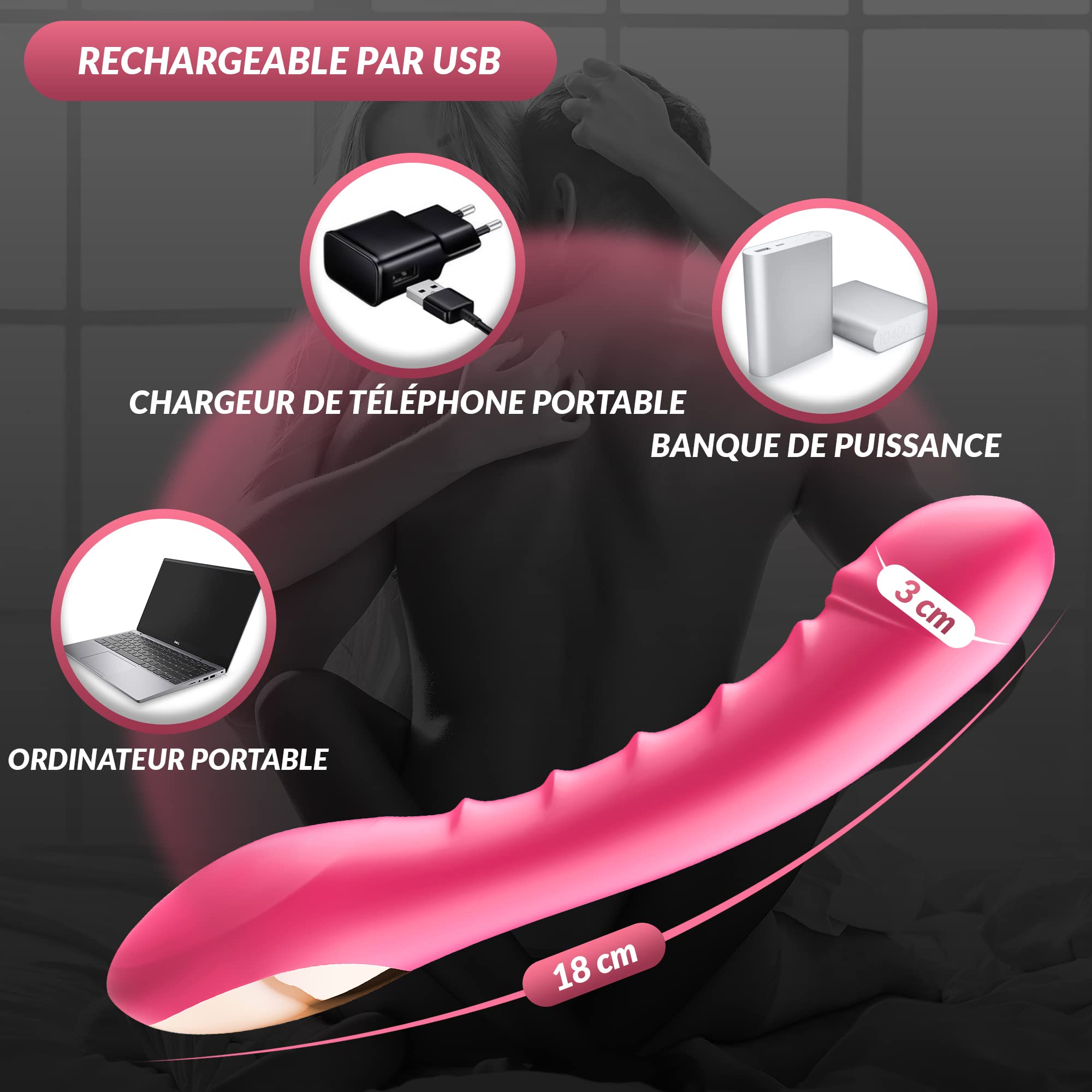 Lascano G-Spot Vibrator | Realistic Dildo with 12 Vibration Modes | Silent Clitoral Stimulator | Women's Sex Toy for Couples | Perfect for Solo Play, Couples Intimacy & Sensual Massage