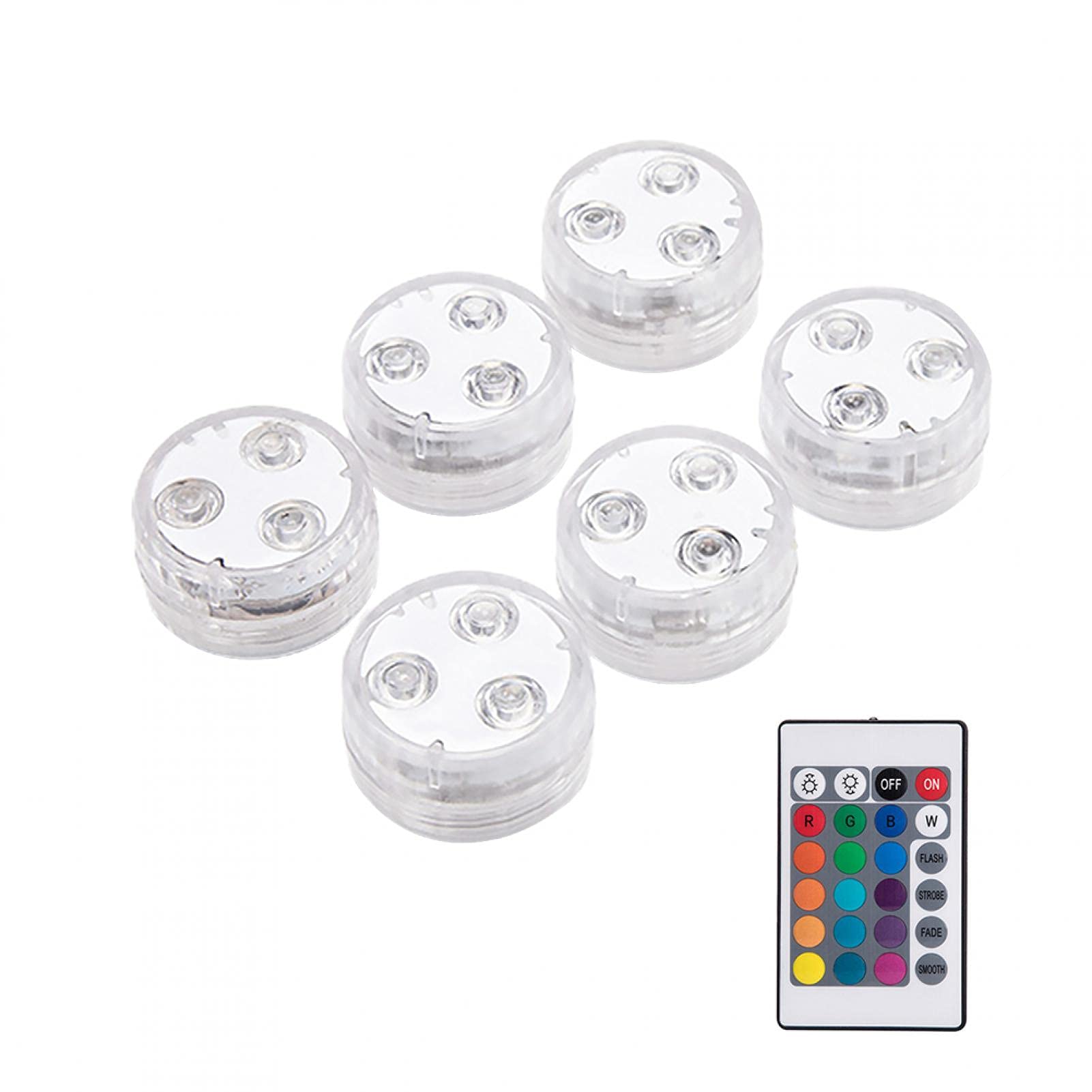 KASCLINO Mini Submersible LED Pool Lights - 3 RGB Color Changing Underwater Lights with Remote Control for Hot Tubs, Aquariums, Swimming Pools, Fountains, Ponds, and Outdoor Water Decor
