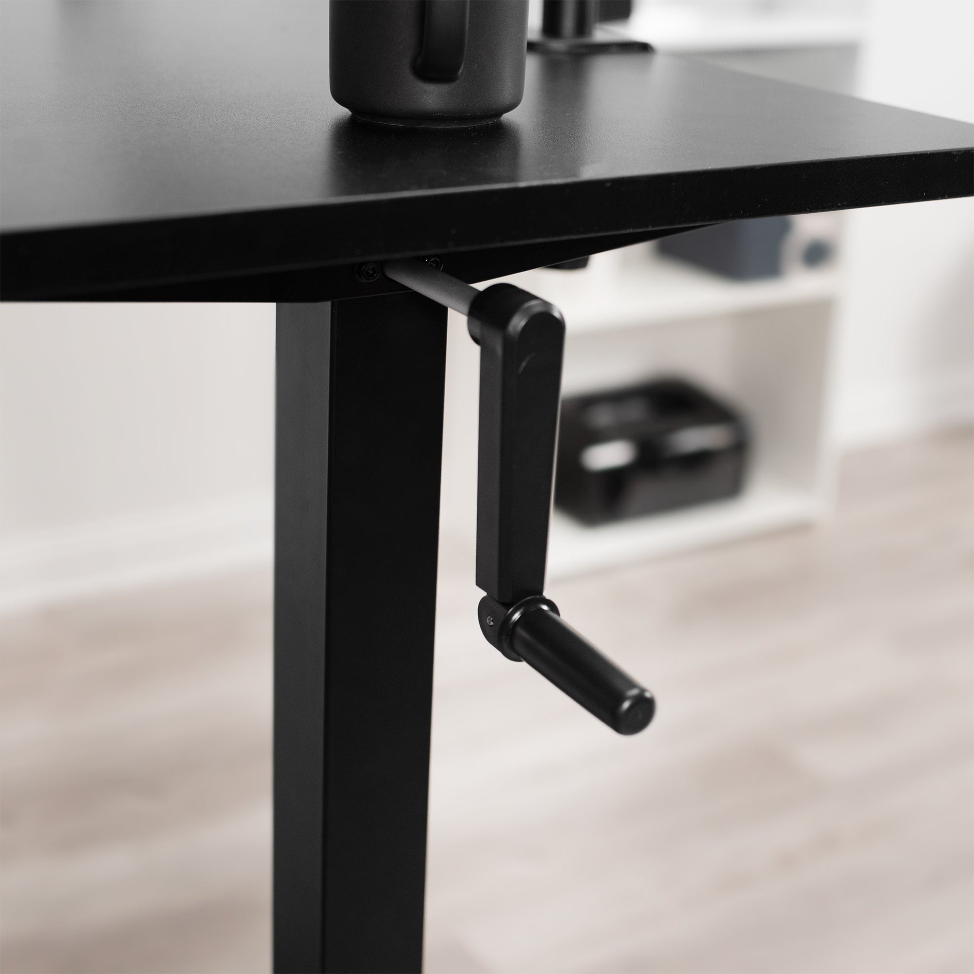 CB Series Manual Height Adjustable Desk - Ergonomic Standing Desk for Home & Office - Perfect for Work, Study & Gaming