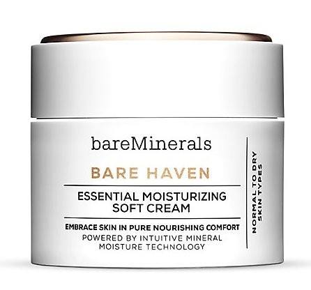 Bare Minerals Smoothness Bare Haven Soft Moisturizer 1.7 oz - Hydrating Face Cream for Dry Skin | Daily Moisturizing Skincare for Women & Men | Perfect for Day & Night Use