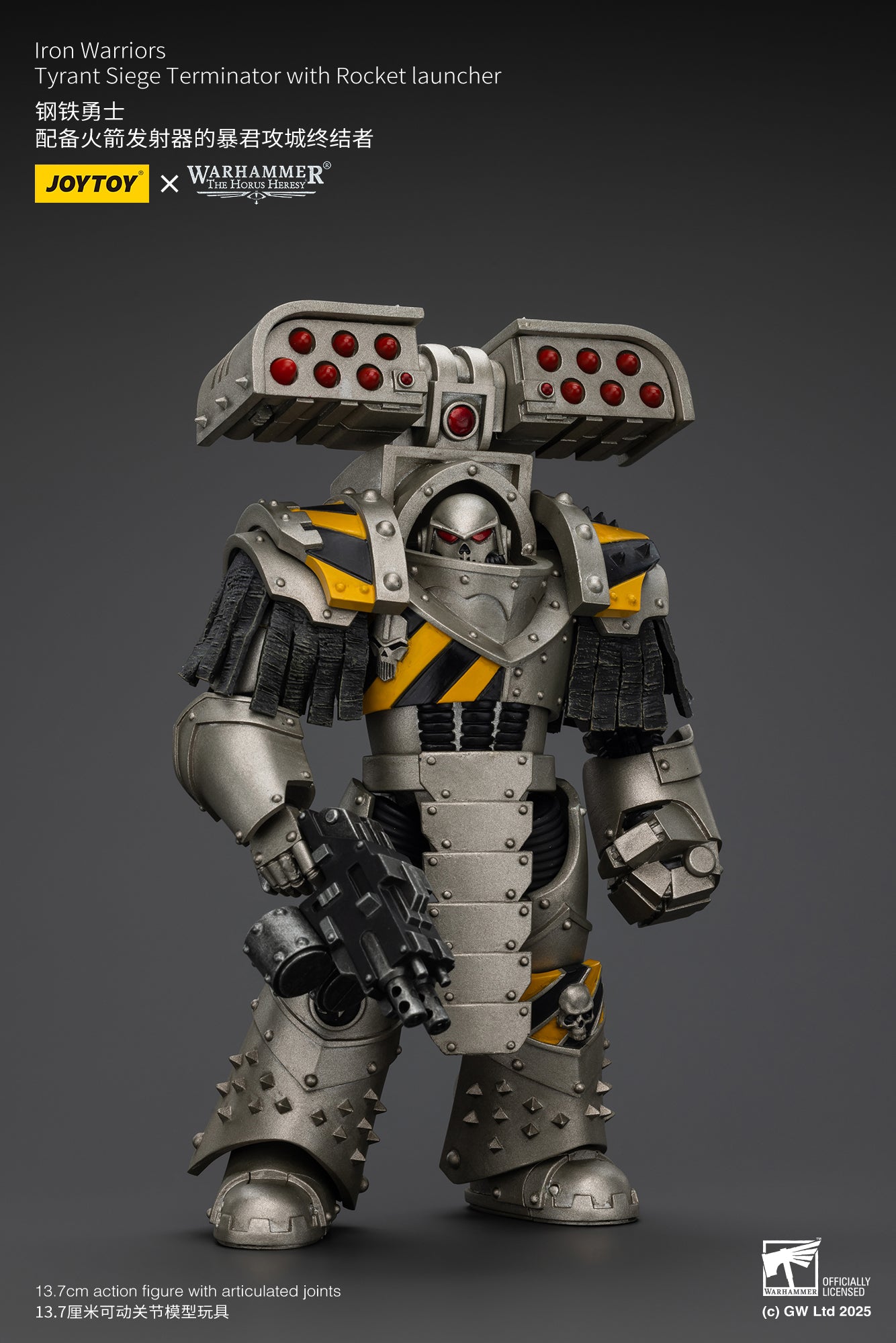 Pre Order 1/18 JOYTOY Warhammer The Horus Heresy Iron Warriors Tyrant Siege Terminator Action Figure Set - Perfect for Collectors, Warhammer 40K Fans & Tabletop Gaming Enthusiasts