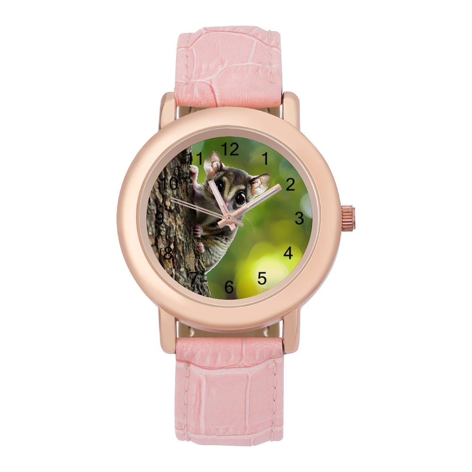 Australia Cute Sugar Glider Women's Watch - Leather Strap Quartz Watch for Travel & Work