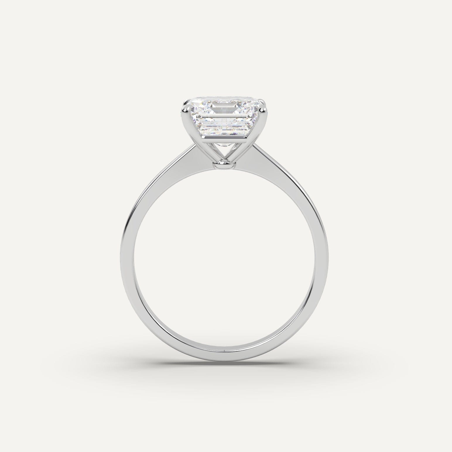 3 Carat Asscher Cut Diamond Ring – Elegant Platinum Engagement Ring for Women | Perfect for Proposals, Anniversaries & Special Occasions