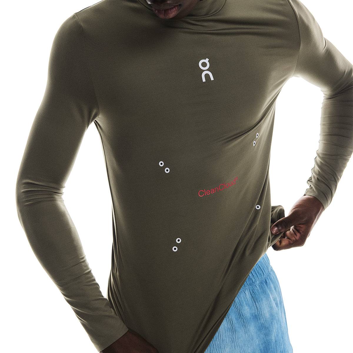 PLEASURES The LOOP Running Supply Long Sleeve T-Shirt - Olive Green | Comfortable Athletic Tee for Jogging, Gym & Streetwear Fashion