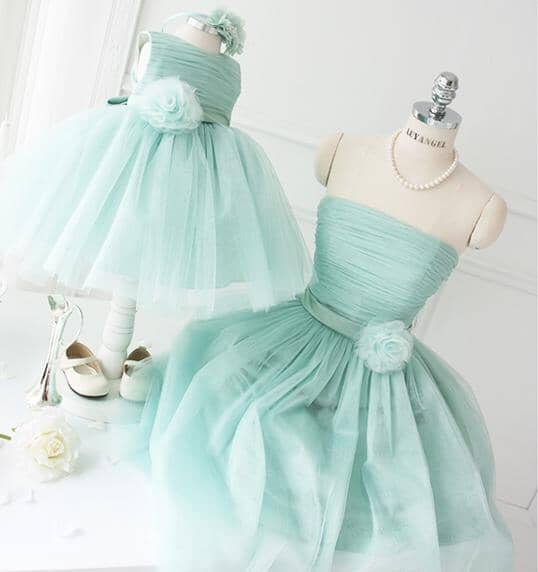 Elegant Mother Daughter Matching Formal Dresses - Perfect for Weddings, Family Photos & Special Occasions - Fast Priority Shipping