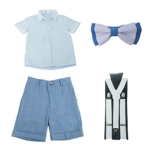 Shirt+shorts+suspender+bowtie