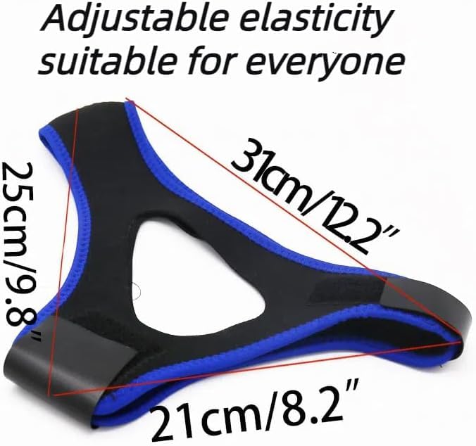 Veralabs Airflow Jaw Strap 2024 - 2 Pack Purple Mouth Tape for Sleeping, Anti-Snoring Chin Strap, Breathable Nighttime Mouth Closure Solution - Perfect for Sleep Apnea Relief & Better Breathing at Night