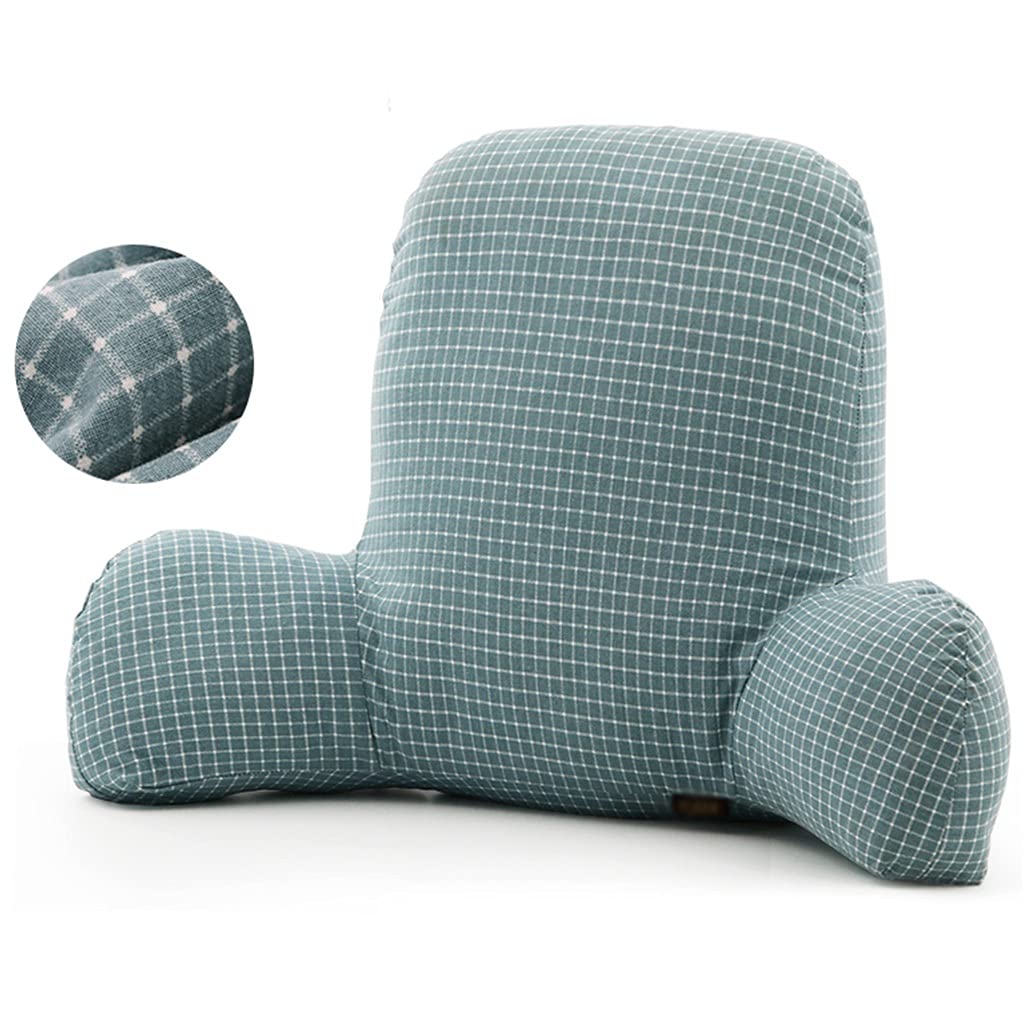Comfy Reading Pillow with Armrests & Back Support - Detachable Cushion for Sitting in Bed (Green, 55×20×40cm) - Perfect for Reading, Watching TV, or Relaxing in Bed